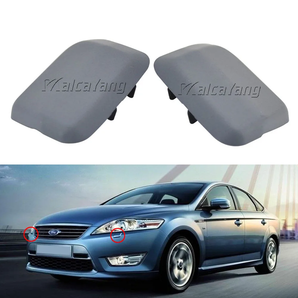 

For Ford Mendeo Onward 2002-2007 7S71-13L019 7S71-13L018 Front Bumper Headlight Headlamp Washer Jet Spray Nozzle Cover Cap