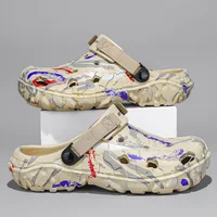 Plus Size 47 Summer Men Sandals Clogs Outdoor Garden Clogs Hole Shoes Male Casual Shoes Water Shoes Comfort Home Soft Slippers 2