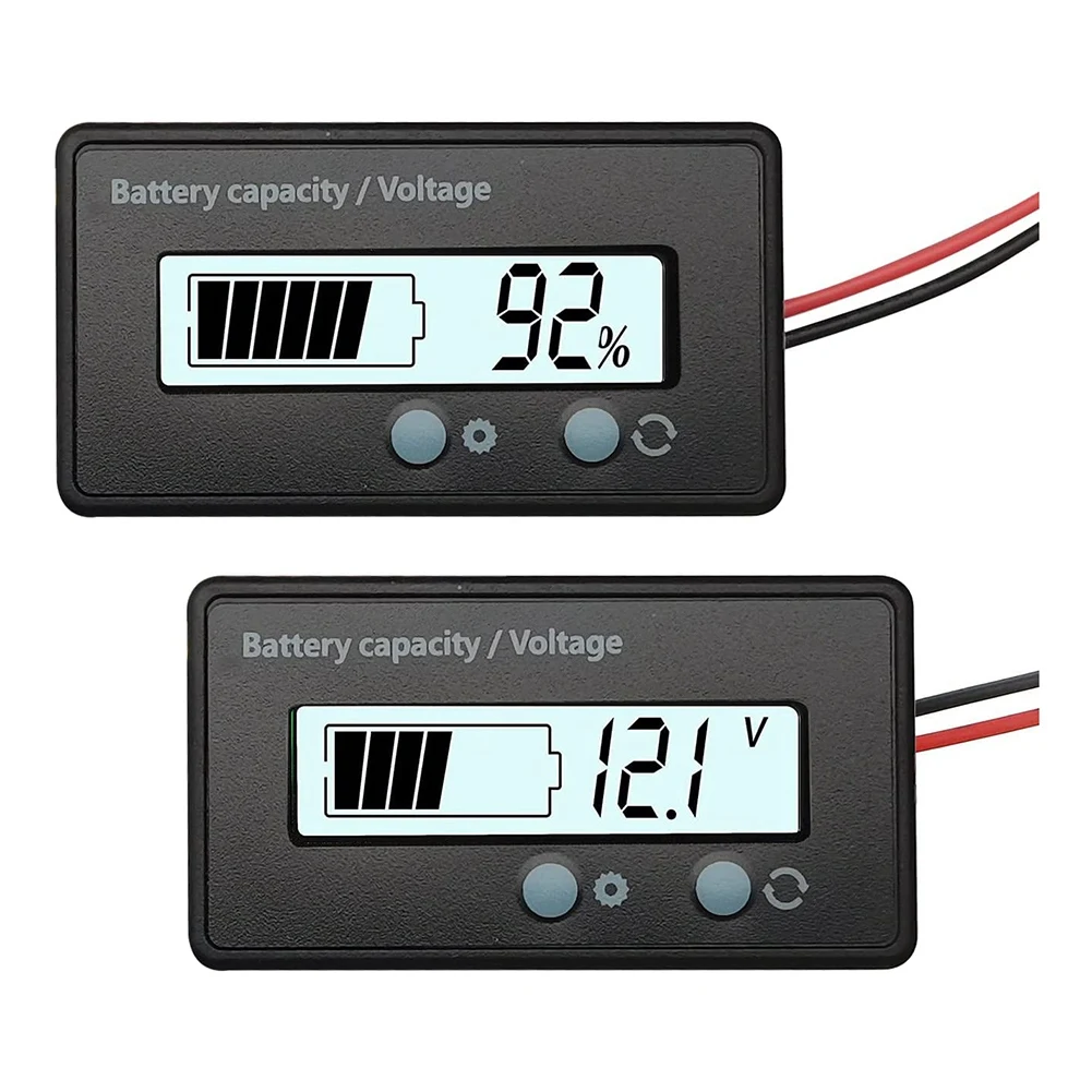 

12V 24V 36V 48V 60V 72V 84V Golf Cart Voltage Meter,Power Indicator Instrument Display,Acid and Lithium Ion Indicators A