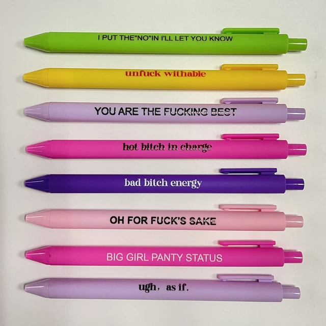 Snarky Negative Office Funny Pens Negative Metal Crystal Pens