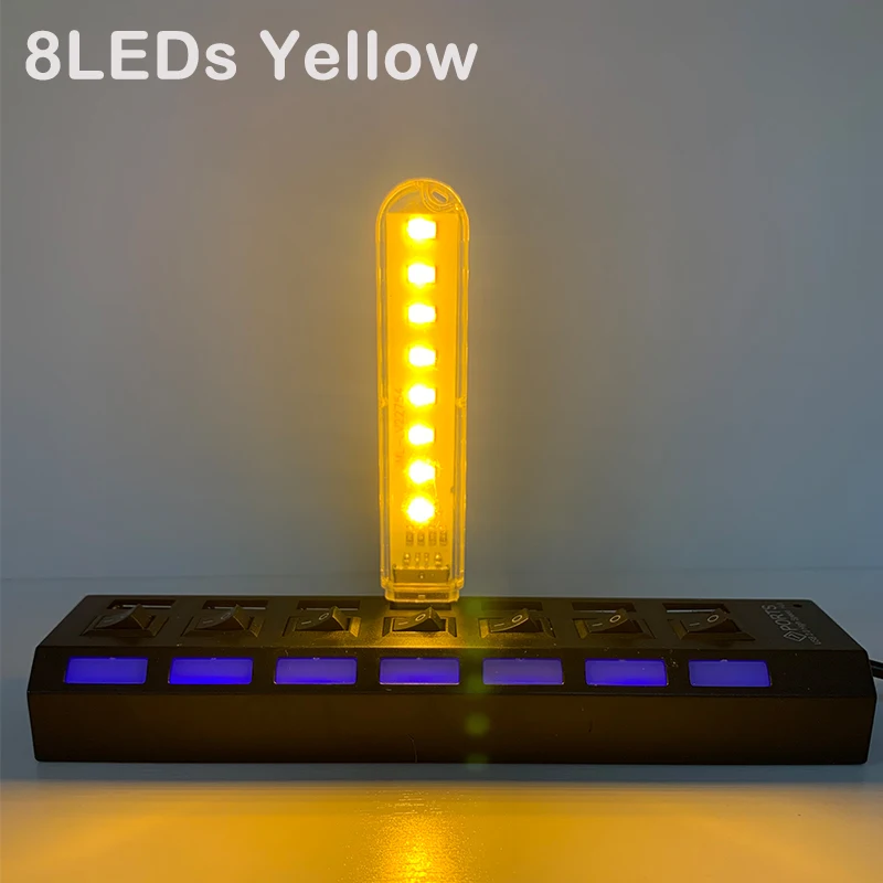 ตัวเลือกสินค้า โคมไฟตั้งโต๊ะ LED สีสวย 4 ดวง ประหยัดไฟ USB
