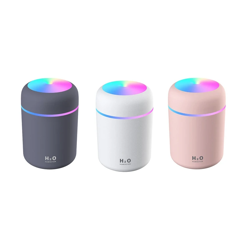 

Colorful Mini Air Humidifier, USB Desktop Air Humidifier For Office, Bedroom Etc. (With 4 Spare Cotton Swabs)