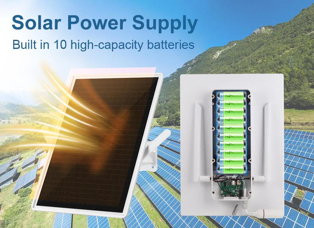 15W 4G SIM Card Solar Router With Solar Panel Built-in 20000mAH Battery Router 2