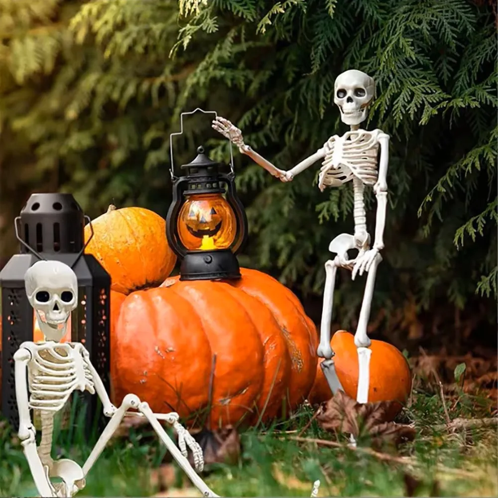40cm Halloween decorations Human Shape Skeleton Posable Skeleton Human Shape Bones Halloween Herror Decorations Haunted House Horror Props