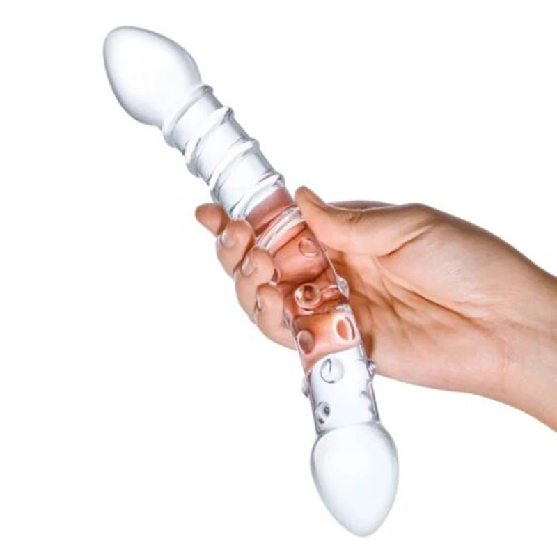 Glass Dildo G-spot Massager And Anal Butt Plug For Adults_voghion.com