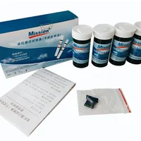 Mission Hemoglobin  Test Strip 100pcs  Home Hb Anemia Tester Strip Heme Test ，Hemoglobin100 Test Paper EXP 2025-11