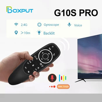 G10S PRO G10 BTS 원격 제어 에어 마우스, 2.4G 무선 자이로스코프 음성 IR 학습, 안드로이드 TV 박스 H96 MAX V11 및 PC 등