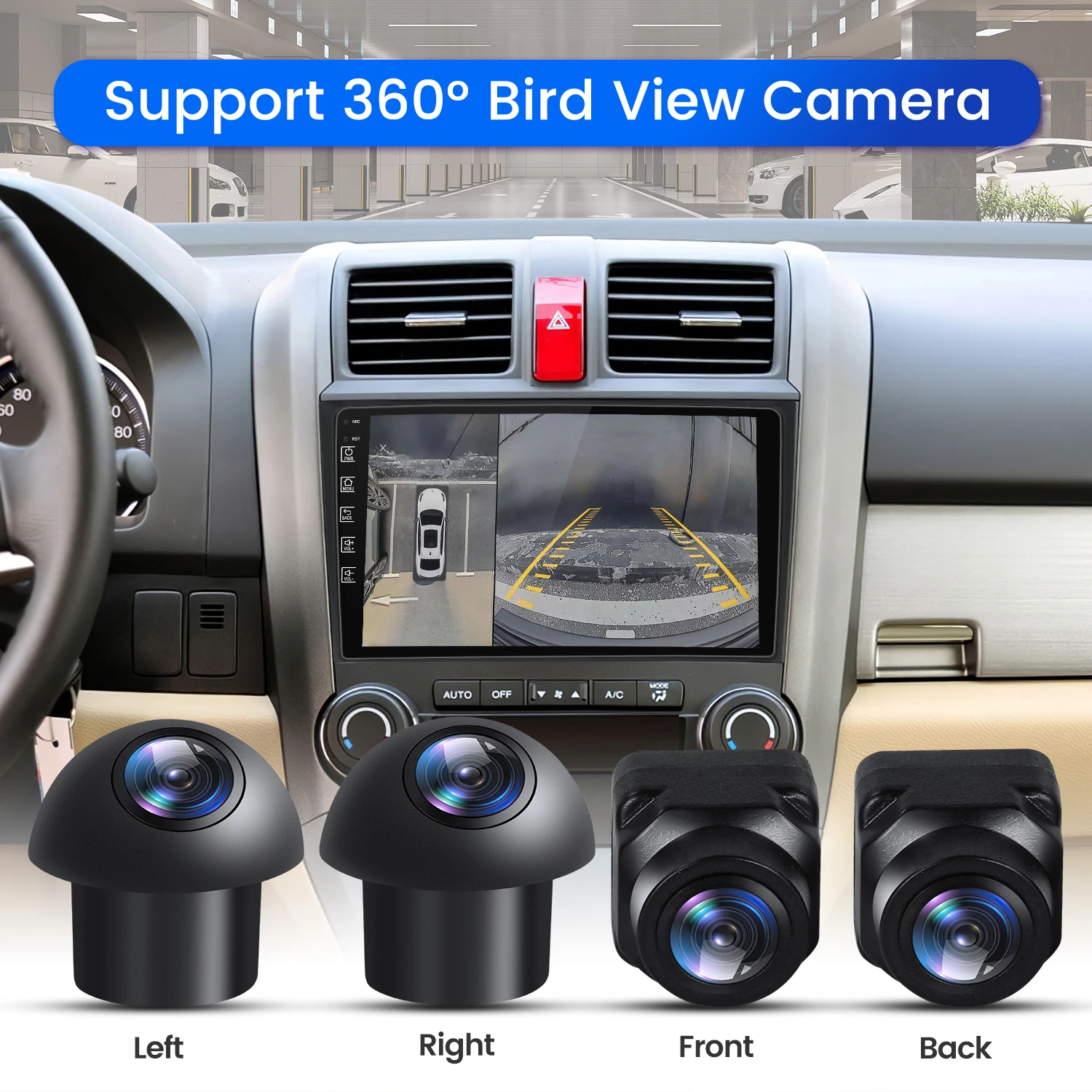 Caméra multi-angle 3D HD pour voiture, système de vue panoramique Surround  View, résistant à 360 °, Bird View - AliExpress