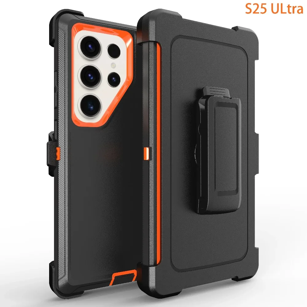 Heavy-Duty Shockproof Phone Case with Belt Clip and Impact Resistance