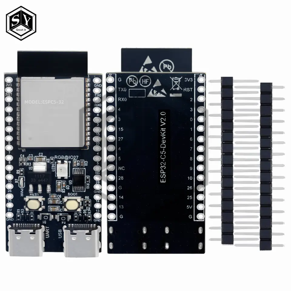 ESP32-C5-DevKitC-1 Development Board With Dual-Band 2.4G/5G WiFi+Bluetooth ESP32-C5 TYPE-C Module image 4