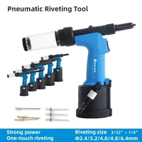 Industrial  Heavy Duty Pneumatic Blind Rivet Gun Air Automatic Self Suction 2.4 3.2 4.0 4.8 6.4mm Stainless Steel Riveting tool 1