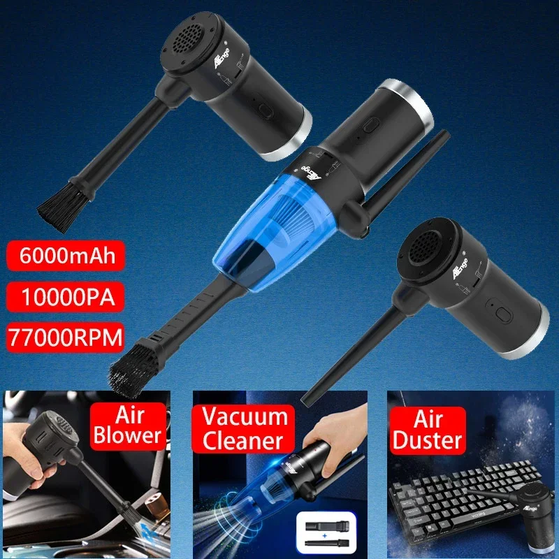 Air Duster Mini Desktop Vacuum Cleaner Handheld Vacuum Cleaner Wireless Compressed Air Duster Rechargeabl Cordless Auto Portable For Car Home Computer Keyboard Cleaner