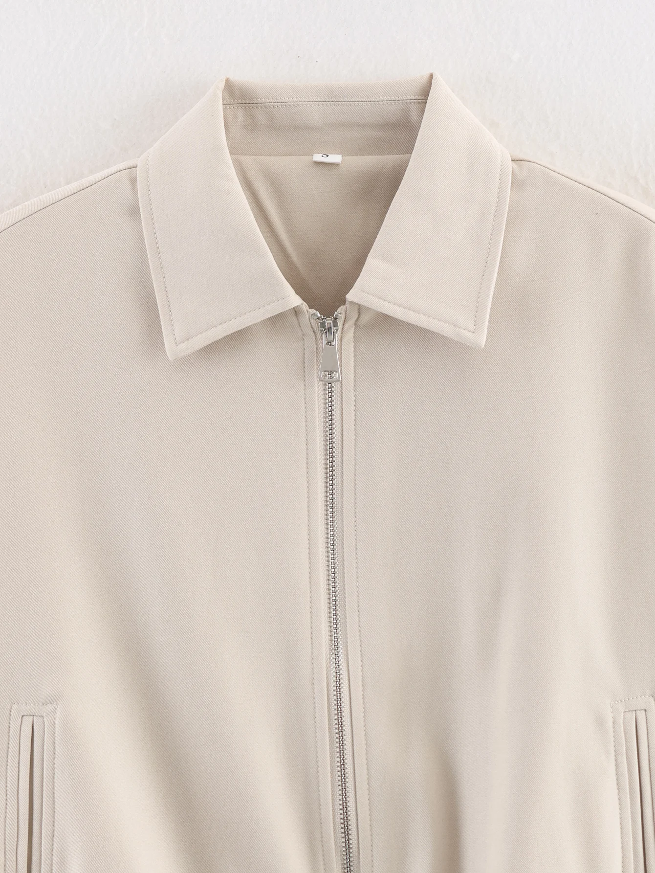 Women Short Jackets Coat Autumn Winter Zipper Overcoat Female Long Sleeve Casual Jacket Women Elastic Hem Jacket Streetwear