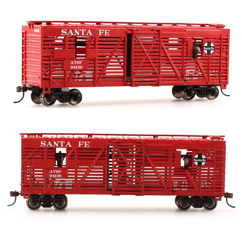 Die-casting 1/87 train model toy simulation train model transport cattle and livestock freight car series 1 87 train model toy simulation horse transport livestock automobile train model freight carriage series