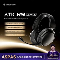 New ATK Neptune N9 Wireless Gaming Headset  Over-Ear  Noise-Canceling with Mic Four Modes  Desktop PC Long Battery Life Gift