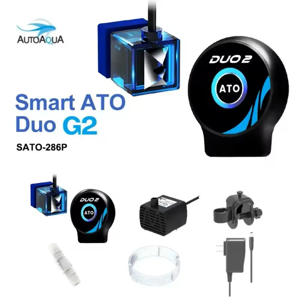 AUTOAQUA Smart ATO Duo G2 SATO-286P 110-220V Aquarium Fish Tank Auto Top Off System Water Filler Refiller Level Controller 2