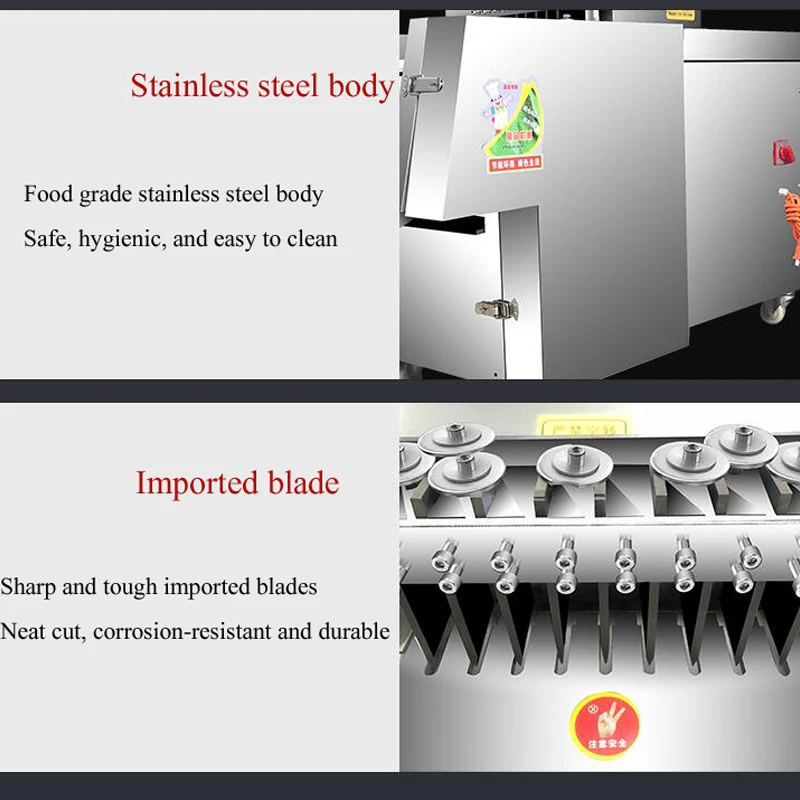 Automatic Frozen Beef Meat Dicer Mutton Meat Cube Cutting Machine Frozen Chicken Breast Dicing Machine 6