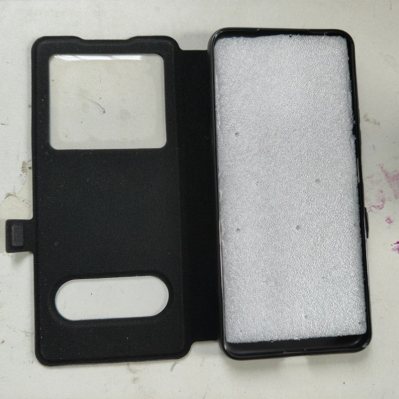 Luxury View Window Magnetic Flip PU Leather Case
