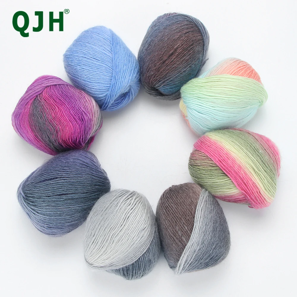 

10Pcs/set Superwash Merino Wool and Cotton Yarn - Superwash merino yarn - DK yarn - Wool yarn - Worsted weight yarn - 50 g