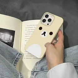 Anime Cute Cartoon Rilakkuma Glossy Phone Case with HD Film Cover - iPhone 14 Pro Max (Z1)