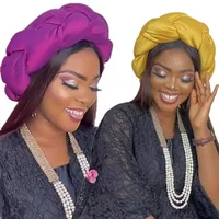 Fashion Satin Hair Tie for Women Elastic Headband African Big Braid Twist Headwear Female Headwrap Ladies Turban Hair Bands New