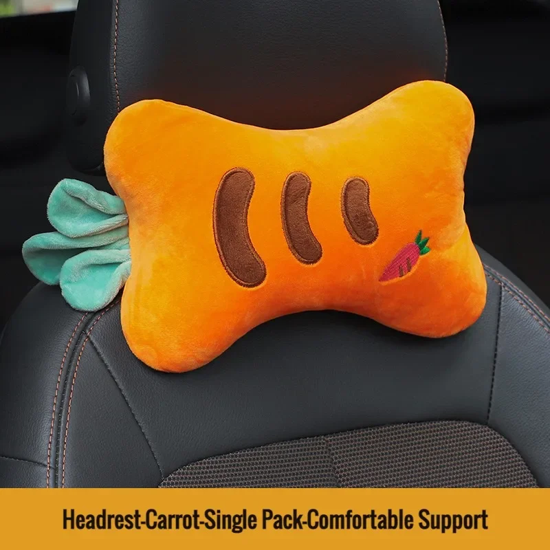 thumbnail image 1 of Almohada para reposacabezas de cuello de automóvil, almohada para el cuello con espuma viscoelástica de alta resiliencia, almohada transpirable de terciopelo para apoyar la cabeza y el cuello para dor, 1 of 5
