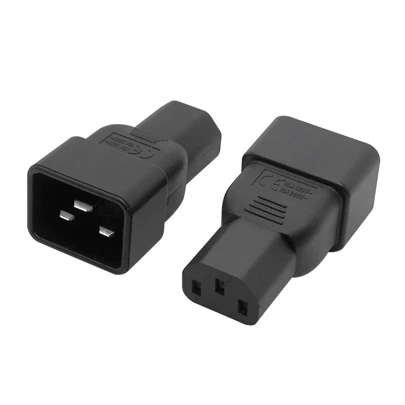 1pcs PDU PSU USP Power adapters, IEC C20 male to C13 adapter, IEC C13 to C20 adapter Computer server power conversion adapter