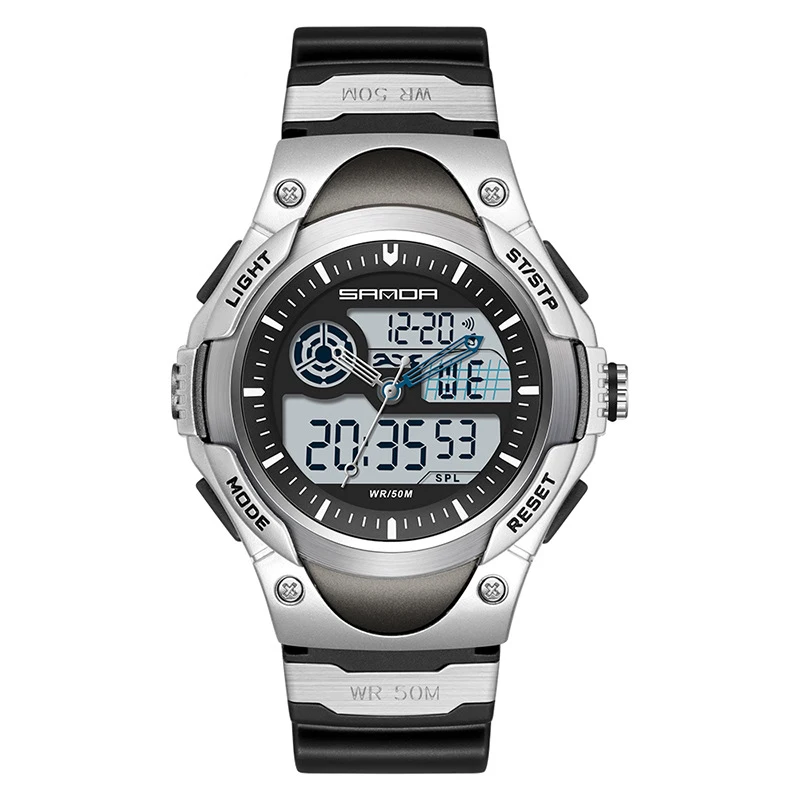 

Watches Men Military Army Mens Watch 5Bar Waterproof Sport Wristwatch Dual Display Watch Relogio Masculino