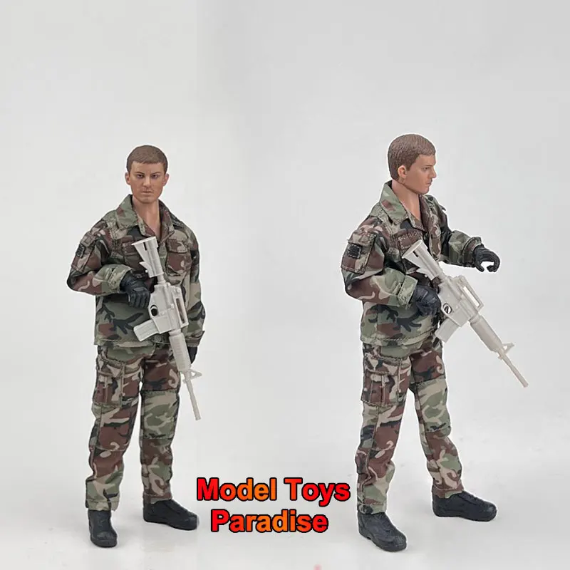 

CCN1214 1/12 Men Soldier Camouflage Clothes Tactical Military Long Sleeve Work Uniform Fit 6inch Action Figure Body
