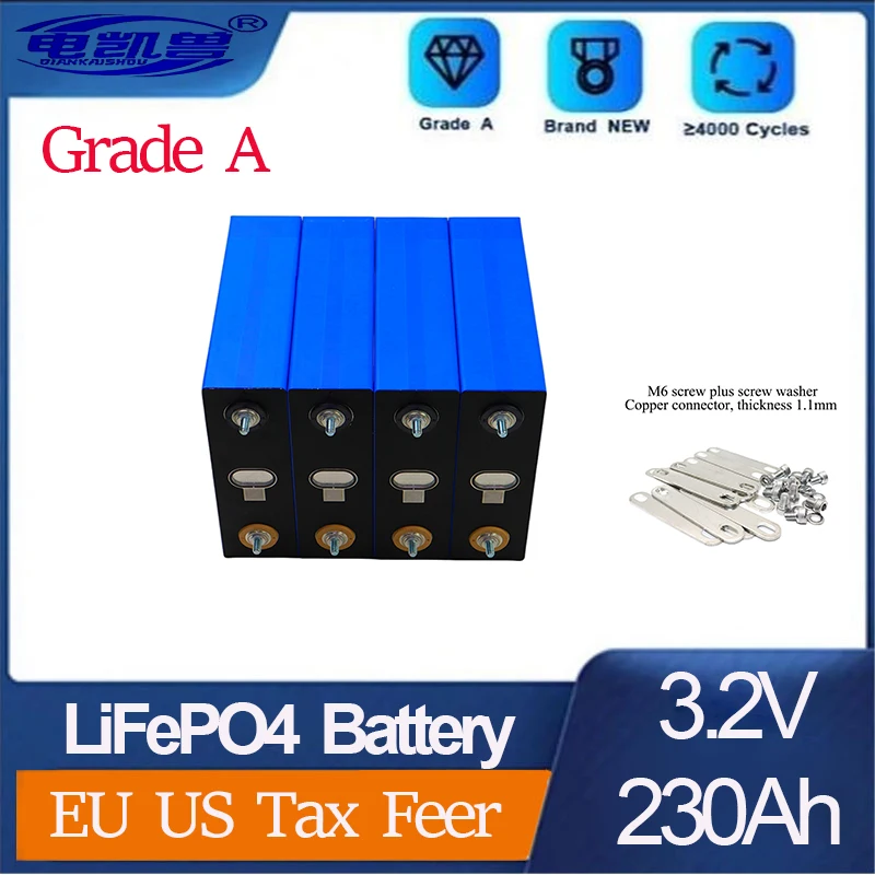 

1 - 32 шт. совершенно новый оригинальный 3,2 В Ач lifepo4 аккумулятор 12 в 24 в 48 В DIY RV Y RV перезаряжаемая батарея ЕС США без пошлин