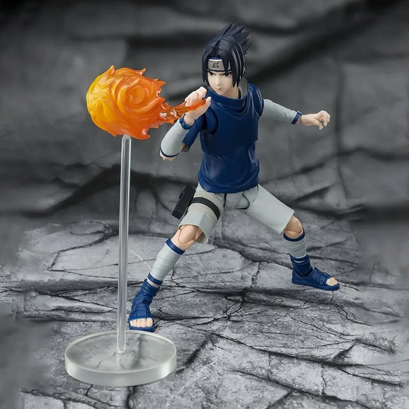 

In Stock Original Bandai S.h.figuarts Naruto Young Sasuke Uchiha-the Genius Ninja Of Bloodline Anime Action Figures Collection