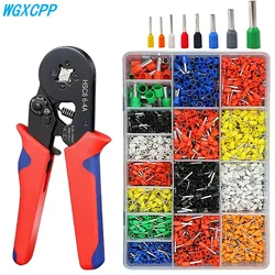 400-2120 PCS VE Tubular Crimp Terminals,Electrical Tube Terminals,Block Cord End Connectors,Cable Wire Connector,Crimping Pliers