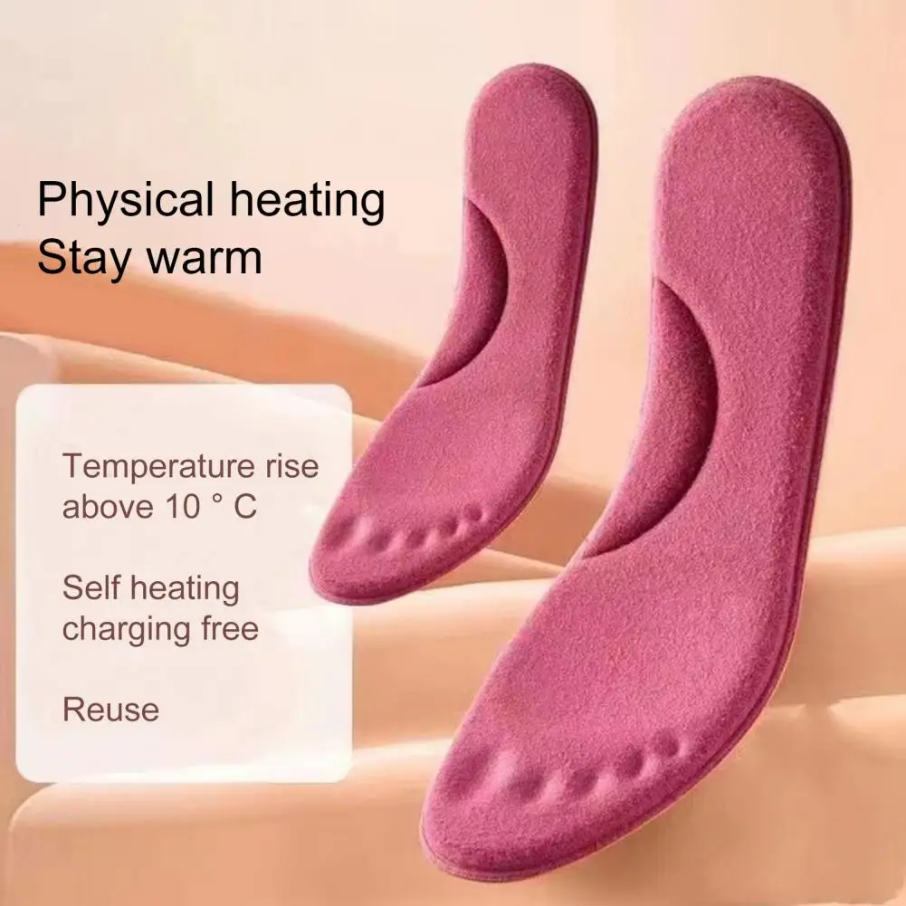 Thermal Insoles Reusable Cotton Shock-absorbing Winter Warm Self-Heated Insoles shoe insoles orthopedic insoles heated shoe insoles