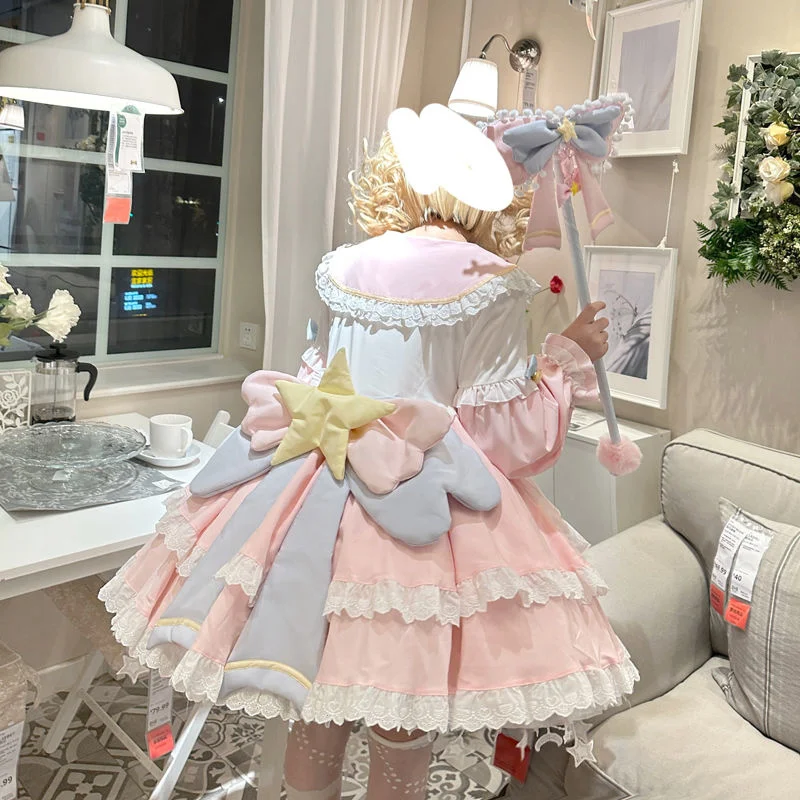 Sweetheart Lolita Dress Chai Huhu Lolita Lovely Card Girl Dress Sakura Ever-changing Little Sakura Cosplay Girl