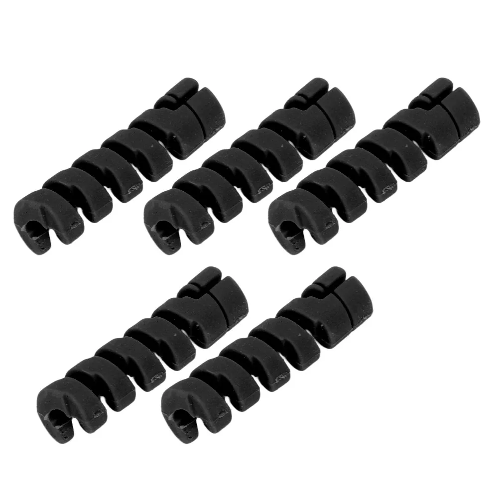 10PCS TPR 브레이크 케이블 보호 슬리브 나선형 마찰 방지 자전거 케이블 슬리브 5 색 자전거 브레이크 라인 파이프 가드