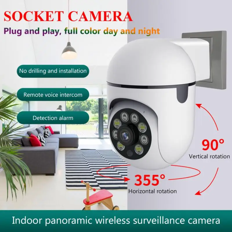 

Wireless Network Video Surveillance Camera Outdoor Home Security CCTV Camera 1080P HD 2.4G Single Frequency WiFi IP Camera