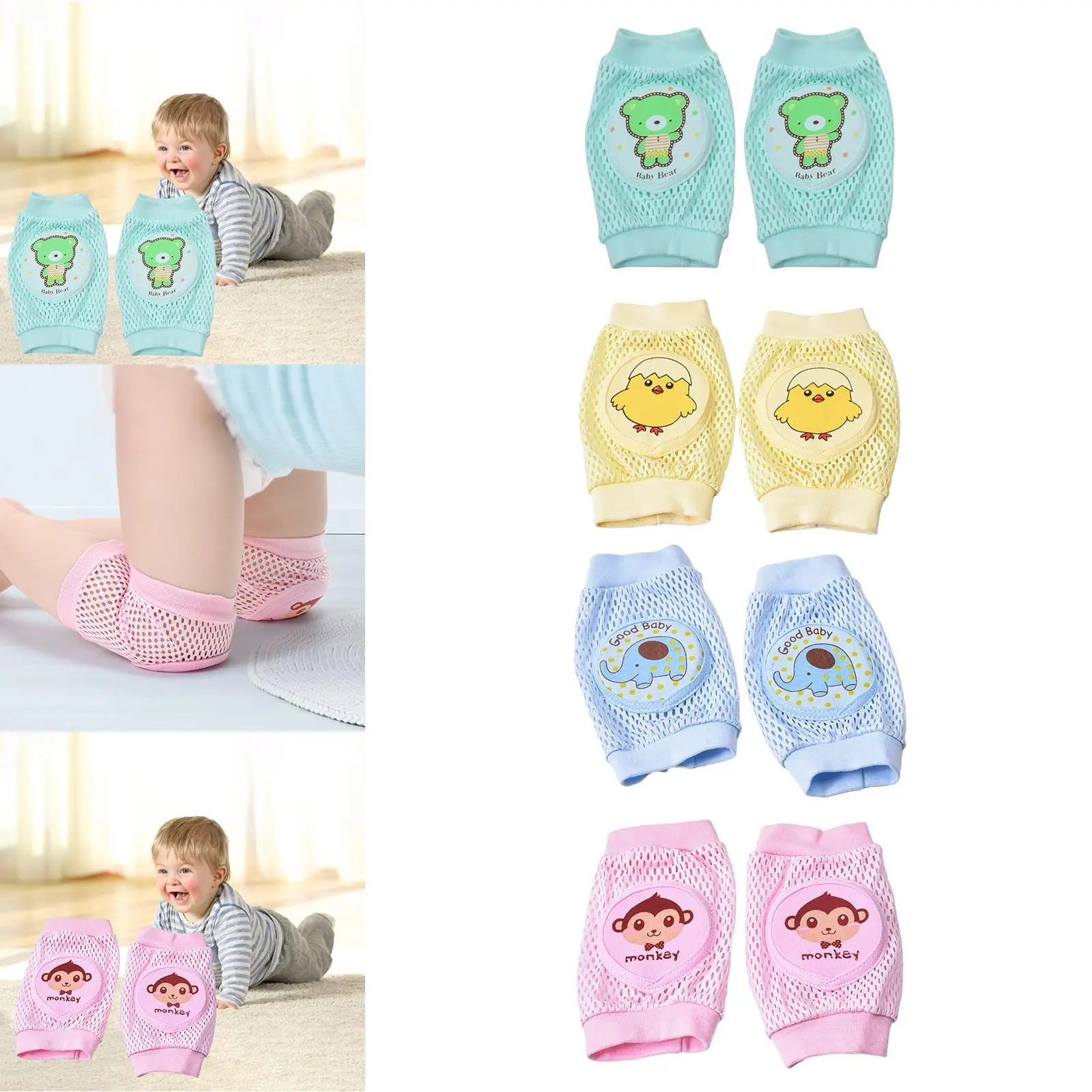 Knee Pads, Protective Pads Walking Kneepads Baby Anti-Slip Knee Pads, Baby Leg Warmers