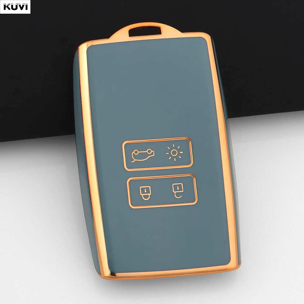 Sleek Pink TPU Car Key Case Cover