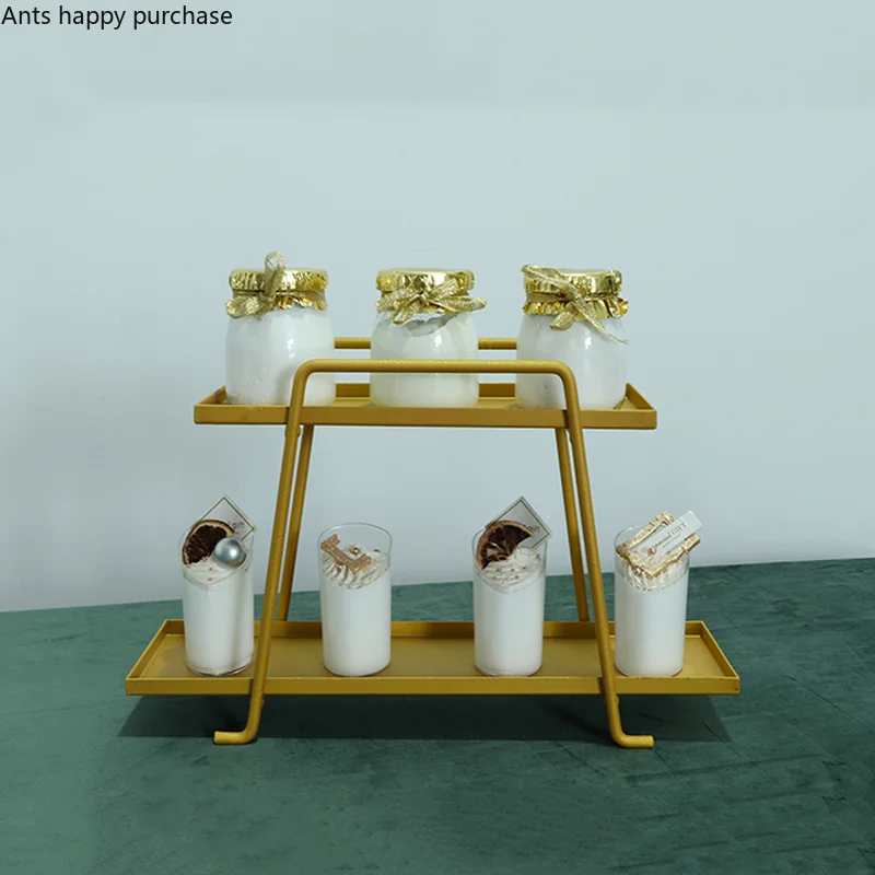 Gold Metal Cake Stand Marble Dessert Table Cake Pan Wedding Decorative Display Stand Dessert Plate Dim Sum Plate Snack Tray