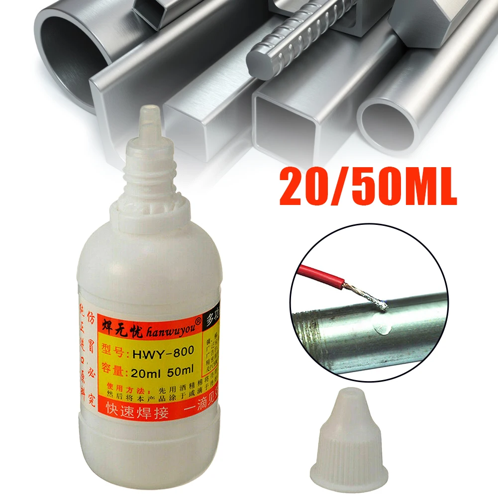 

20ml/50ml Stainless Steel Liquid Flux Soldering Paste Flux Liquid Solders Water Durable Liquid Soldering Hardware Accessoriess