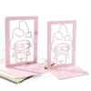 2pc Hello Kitty Bookends Pink Heavy Duty Bookends Metal Bookend Office Supplies For Book Lovers Book Rack Home Office Book Stand 3