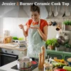 2 Burner Electric - 12 Inch Plug in Portable 110V Electric Cook Top, Built-in & Ceramic Stove Top with Knob Control, 9 Power Lev 2