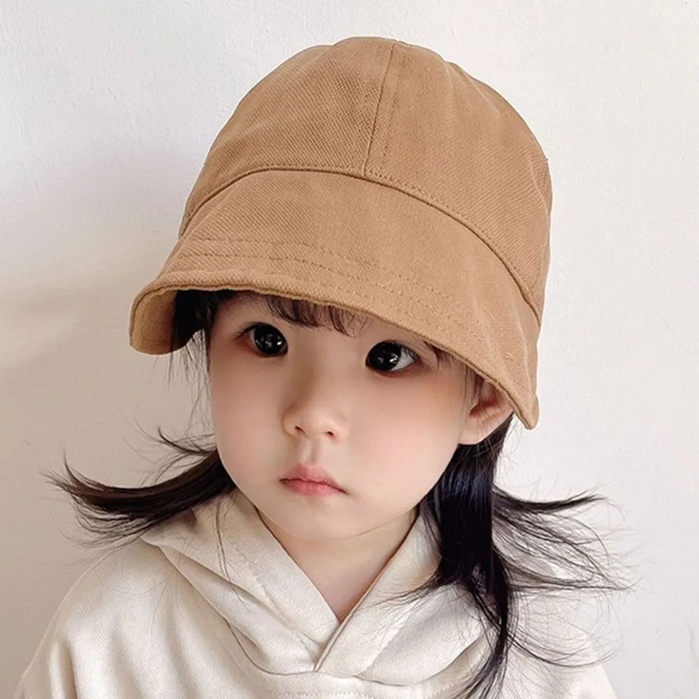 Fisherman's Hat Kids Bucket Hat 2-7 Years Old Streetwear Baby Sun Protection Hat Korean Style Sunscreen Children Fishman Hat
