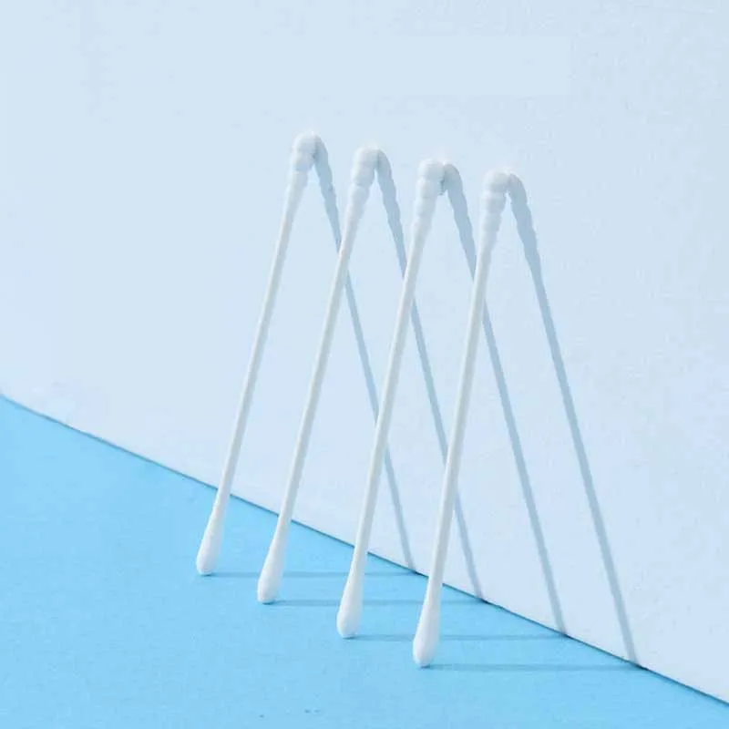 200pcs Safety Baby Cotton Swab clean baby ears Sticks Health Medical Buds Tip swabs box plastic cotonete