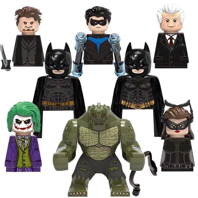 

X0341 Anime Heroes Batman Joker Catwoman Nightwing Bricks Mini Action Toy Figures Building Blocks Assembly Toys Dolls