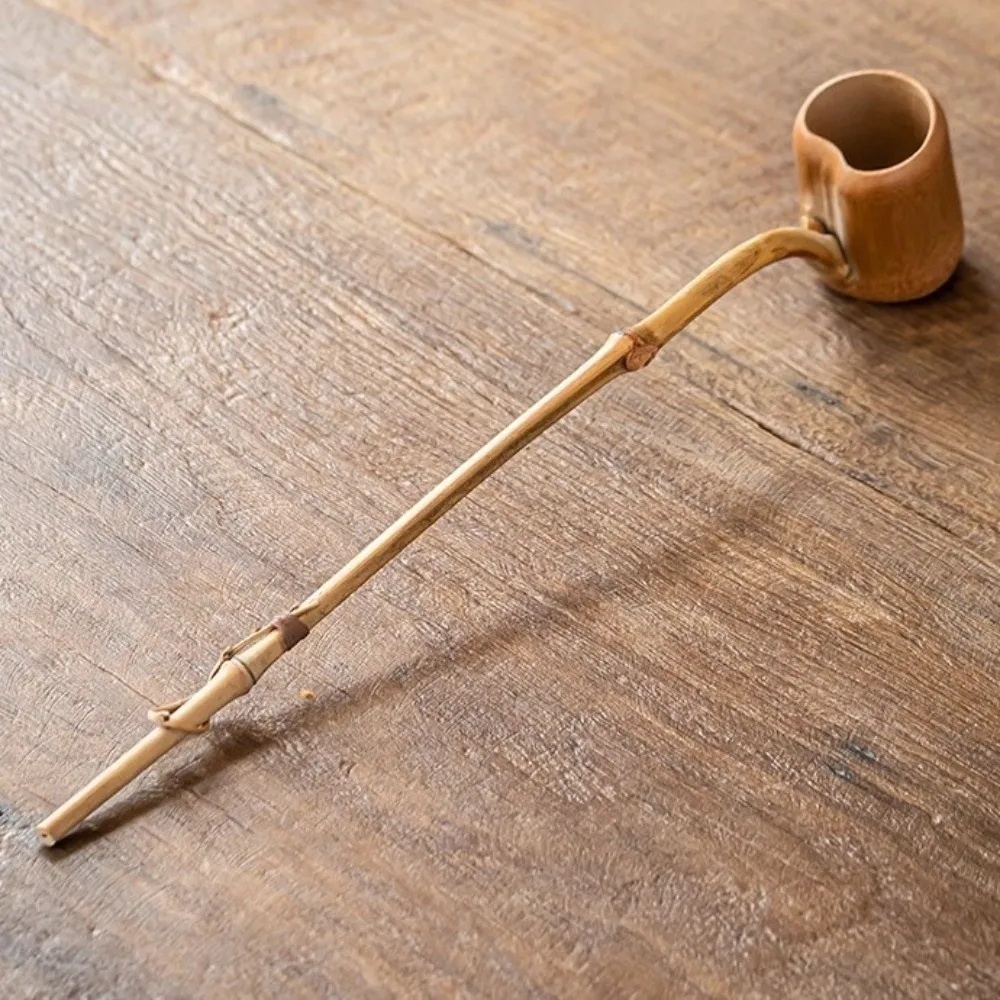 Handmade Bamboo Tea Infuser with Long Handle - Retro Style Tea Ceremony Utensil
