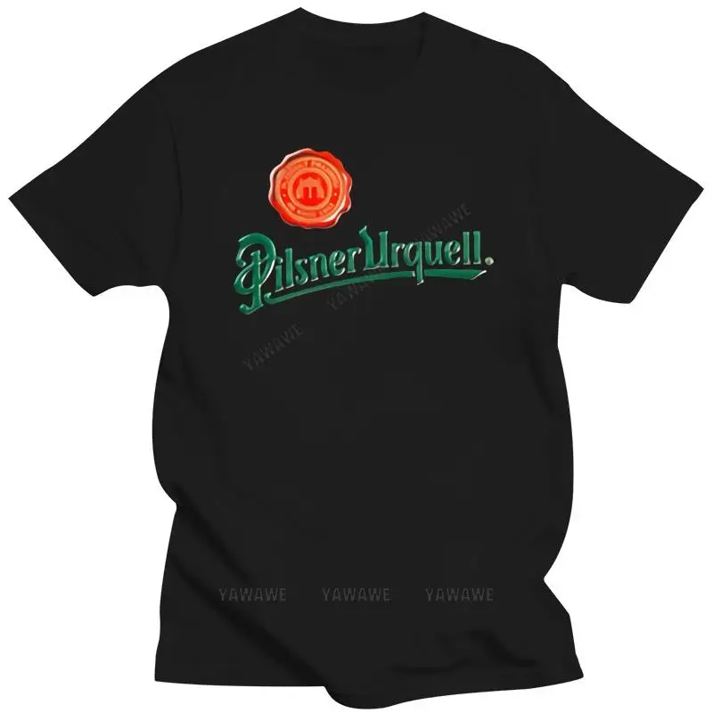 

Мужская модная летняя футболка, футболка Pilsner Urquell beer, Чешская Республика, унисекс, мужская повседневная футболка с коротким рукавом, Топ