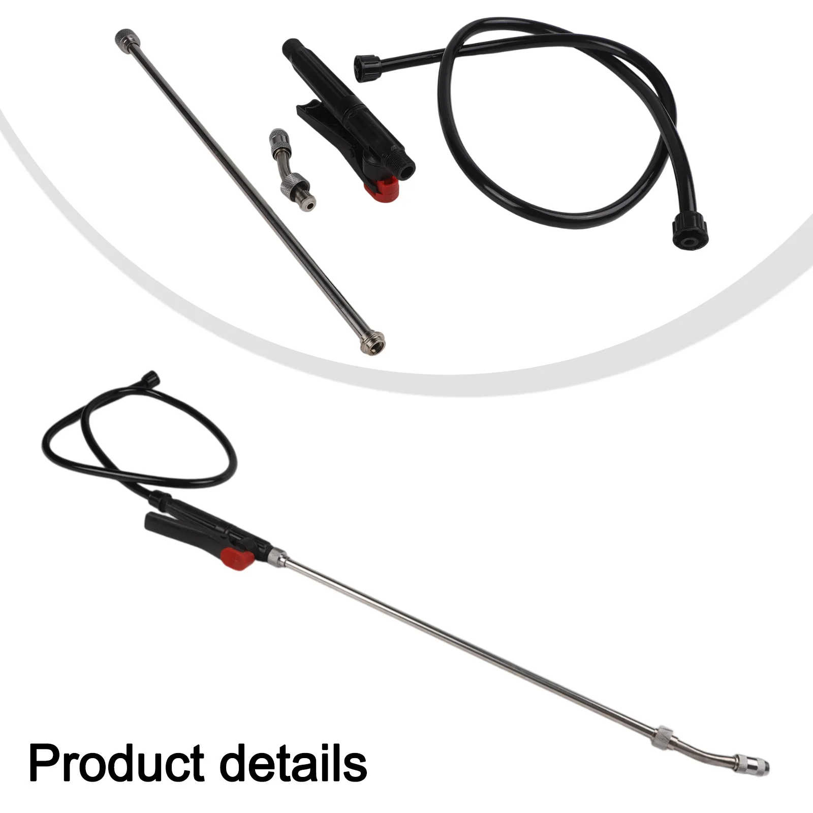 Description Picture 5 of itemCompatible Hose Connector Adjustable Nozzle Wand For Home Use 9mm Inner Diameter Fine Mist To Stream For Garden Hose