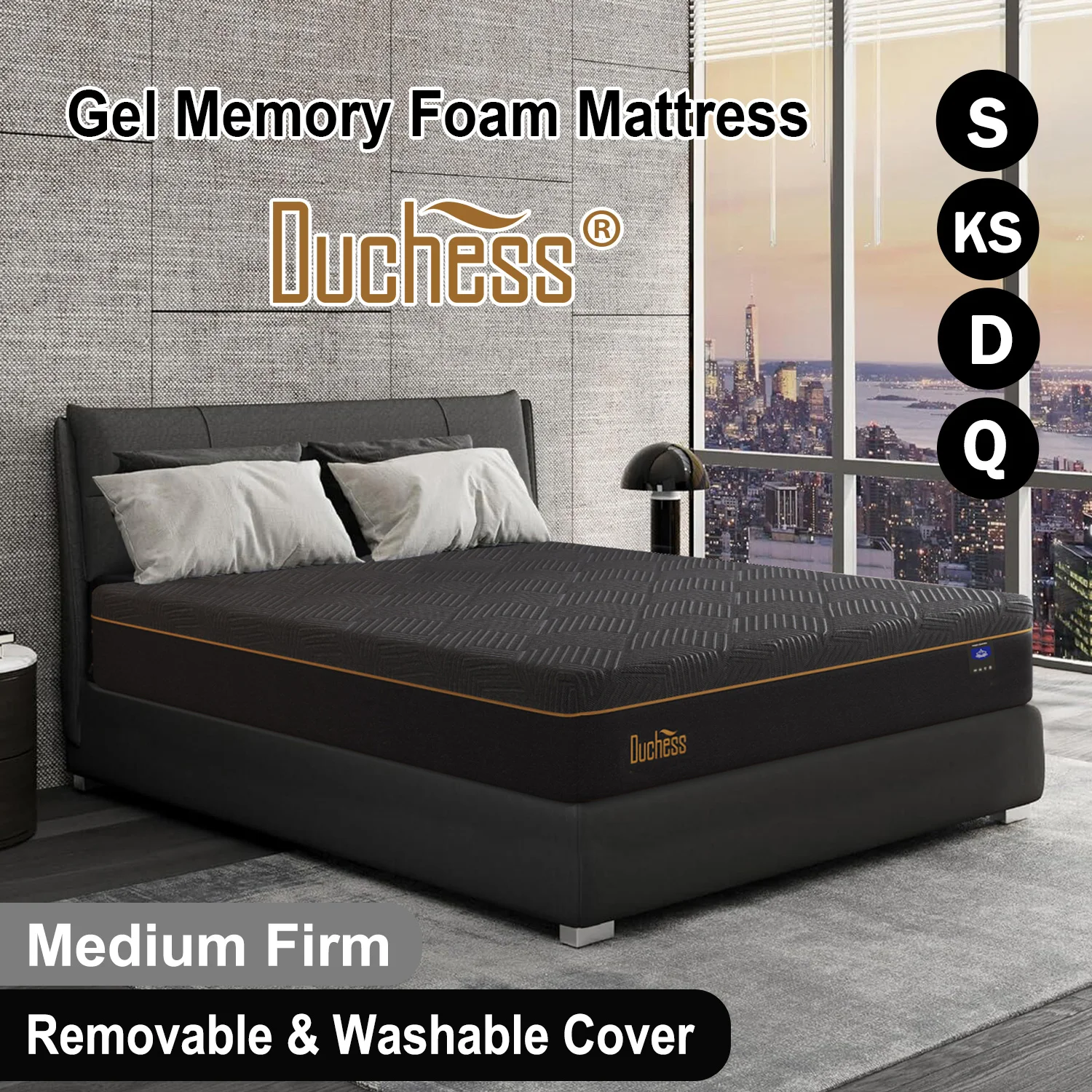 Duchess Queen Double King Single Bed Mattress Memory Foam No Spring