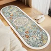 Rug for Bedroom Floor Mat Bedside Long Foot Mats Oval Carpet Soft Fluffy Spring Summer Flower Home Decoration Rugs 침실 긴 카펫 2